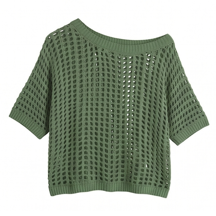 Solenya™ – Breezy Open-Knit Summer Top