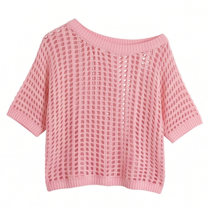 Solenya™ – Breezy Open-Knit Summer Top