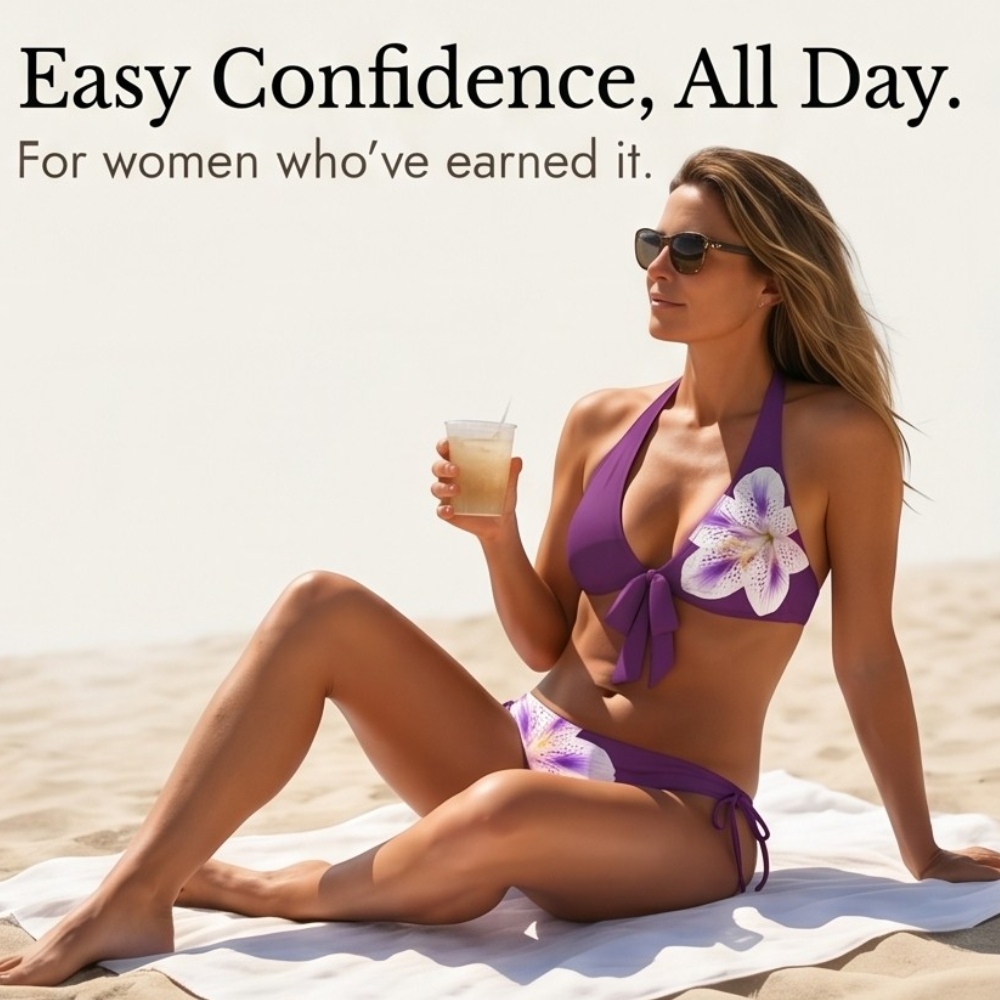 Lilybella™ – Lily Print Halter Bikini for Beach Days