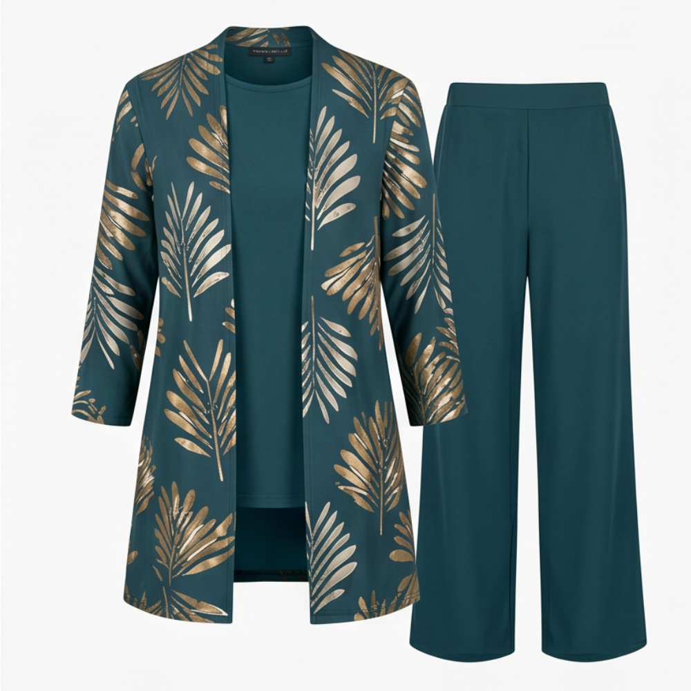 Trielle™ - Elegant 3-Piece Pantsuit Set for Occasions