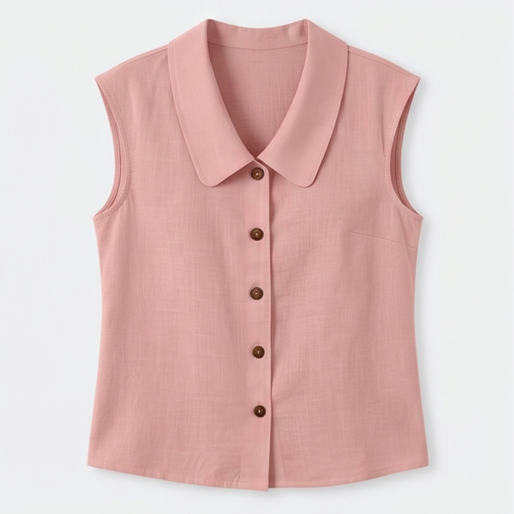 Linora™ – Breezy Collared Summer Top