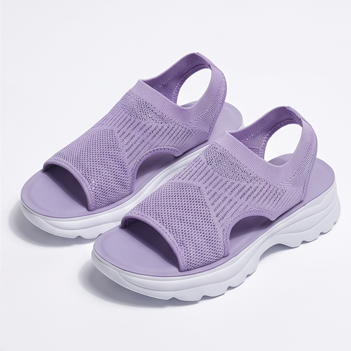 Caluna™ – Cushioned Slip-On Platform Sandals