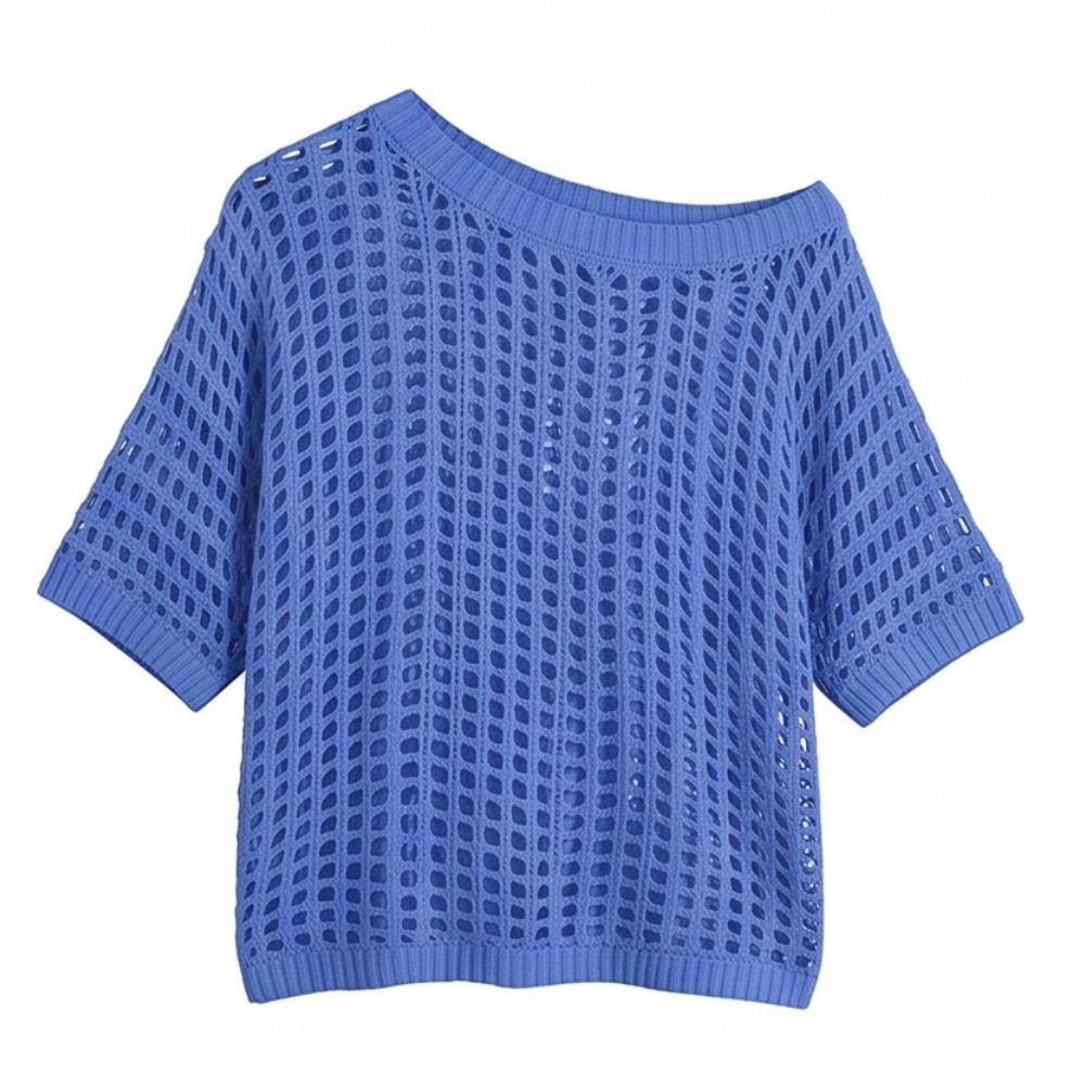 Solenya™ – Breezy Open-Knit Summer Top