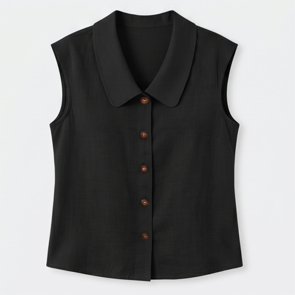 Linora™ – Breezy Collared Summer Top