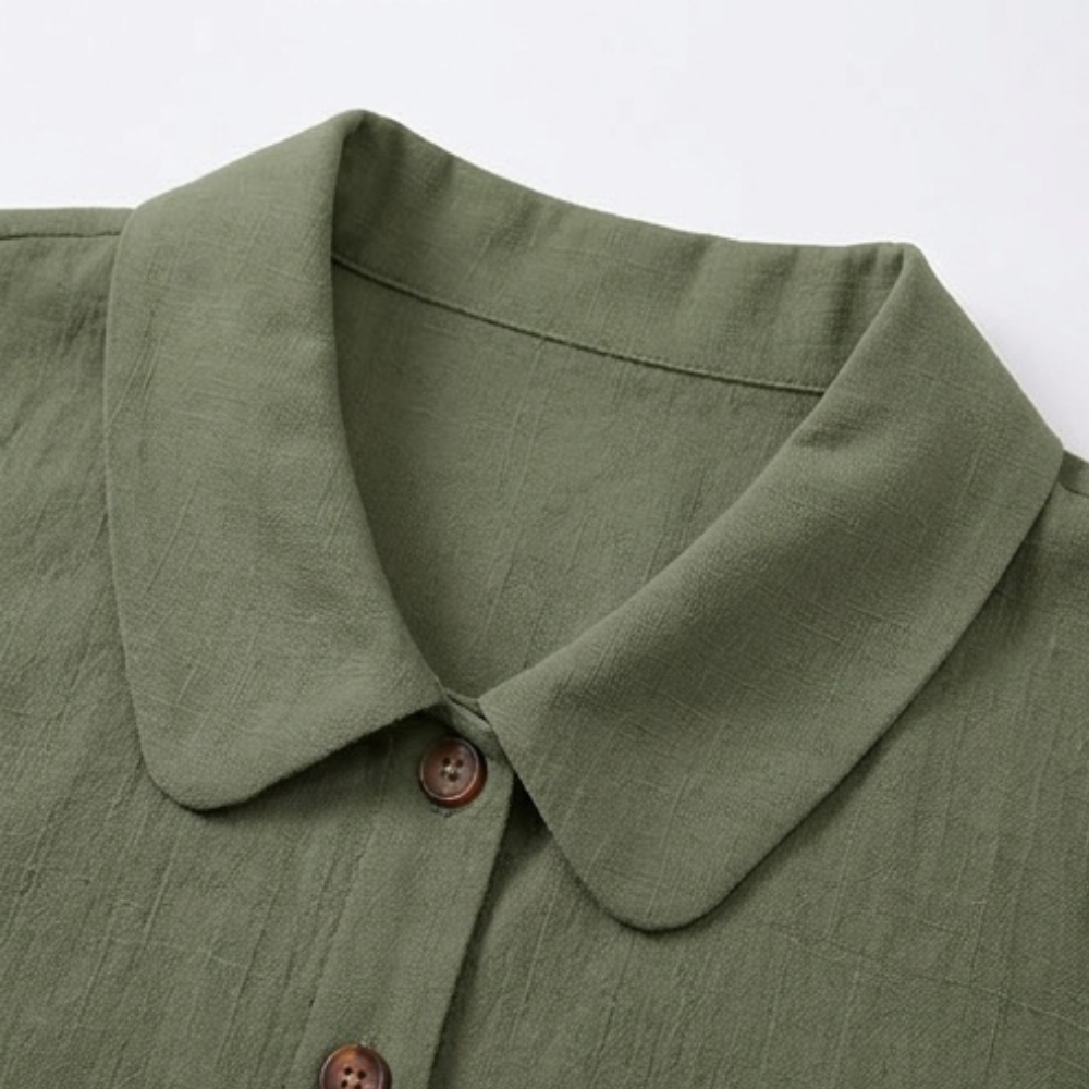 Linora™ – Breezy Collared Summer Top