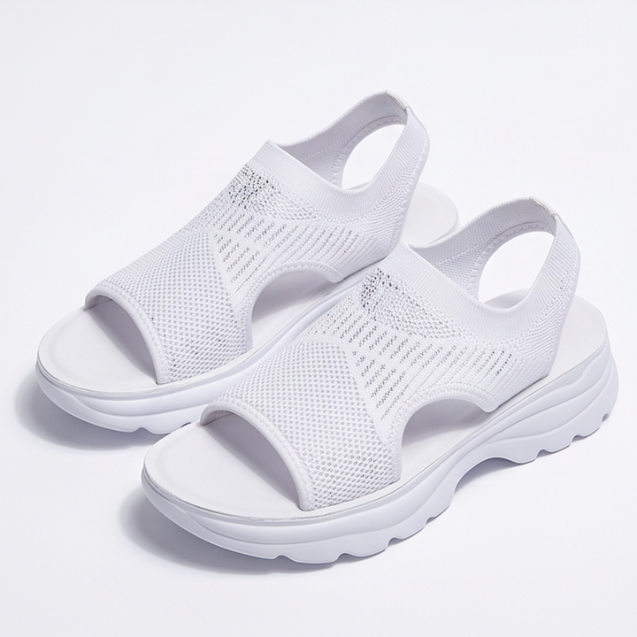 Caluna™ – Cushioned Slip-On Platform Sandals