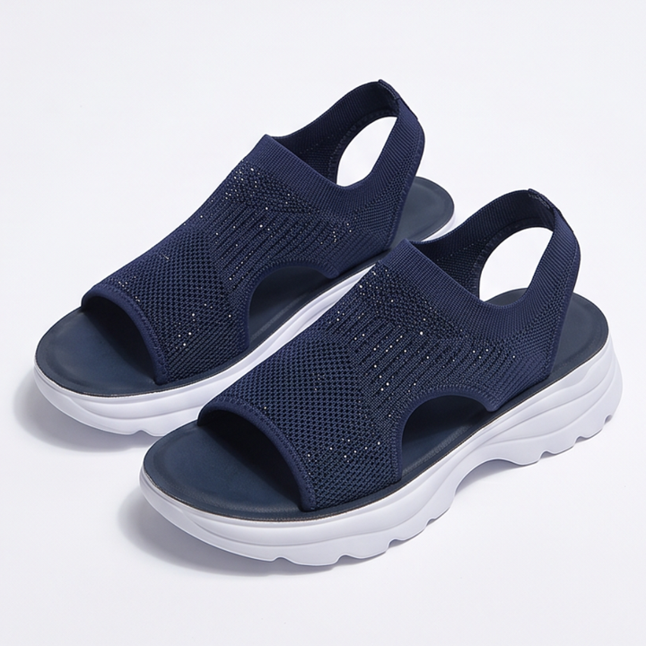 Caluna™ – Cushioned Slip-On Platform Sandals