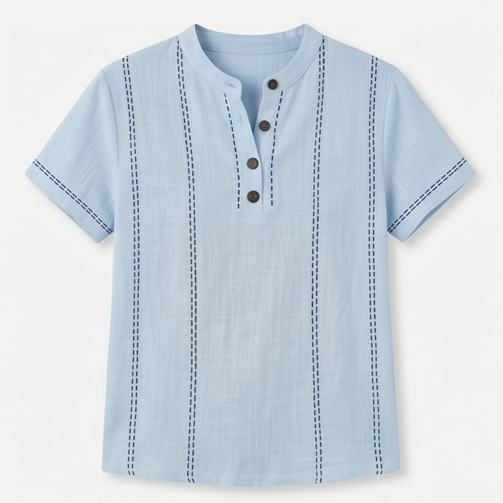 Lunavia™ – Stitched Henley Top