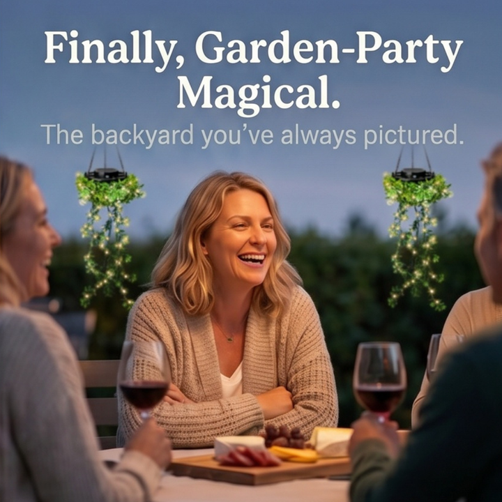 Lumivia™ - Solar Hanging Ivy Lantern for Magical Evening Gardens