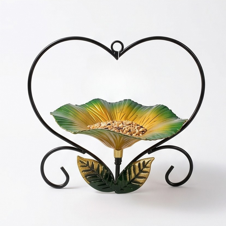 Bloomheart™ - Heart-Shaped Flower Bird Feeder for Songbirds