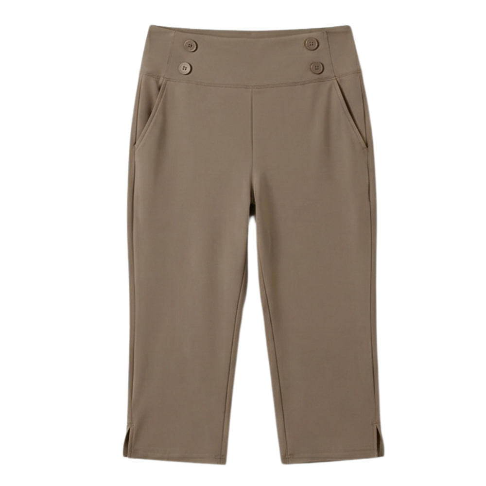 Marivella™ – High-Waist Stretch Capri Pants