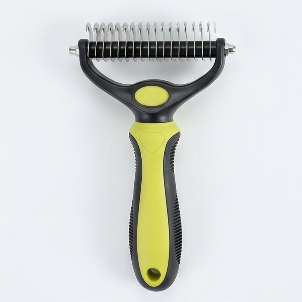 Furmela™ – Double-Sided Dematting Brush for Shedding Dogs