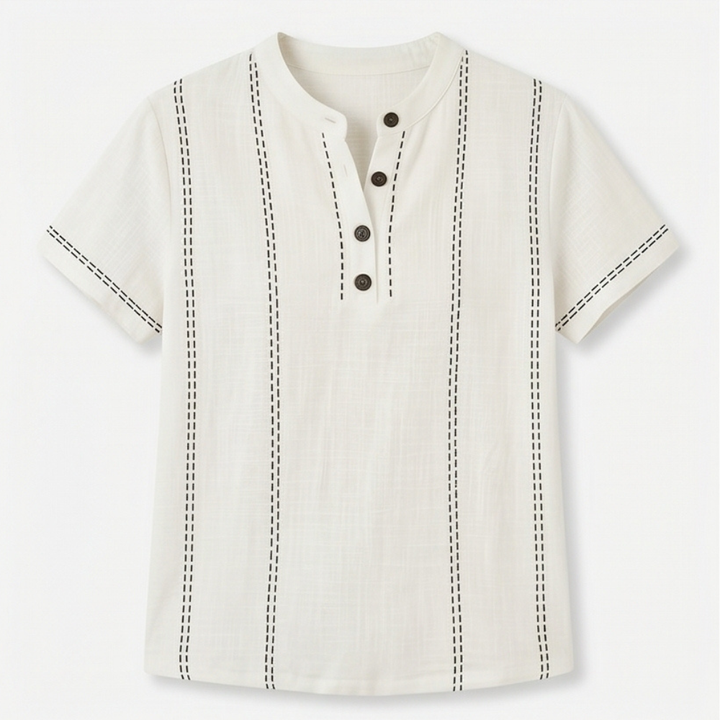 Lunavia™ – Stitched Henley Top