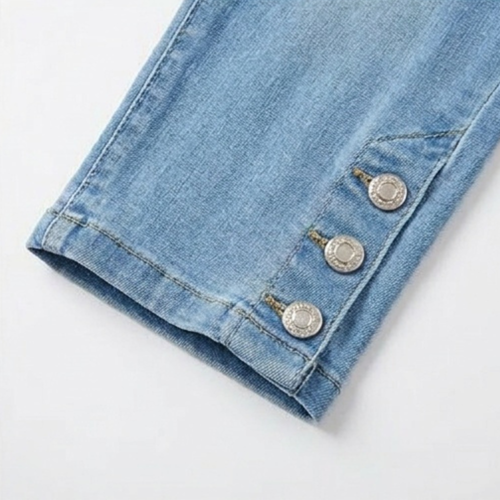 Velora™ — Slimming High-Waist Capri Jeans