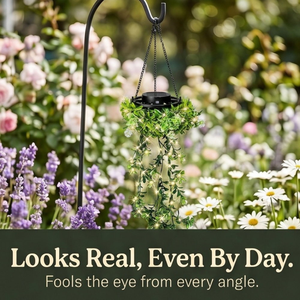 Lumivia™ - Solar Hanging Ivy Lantern for Magical Evening Gardens