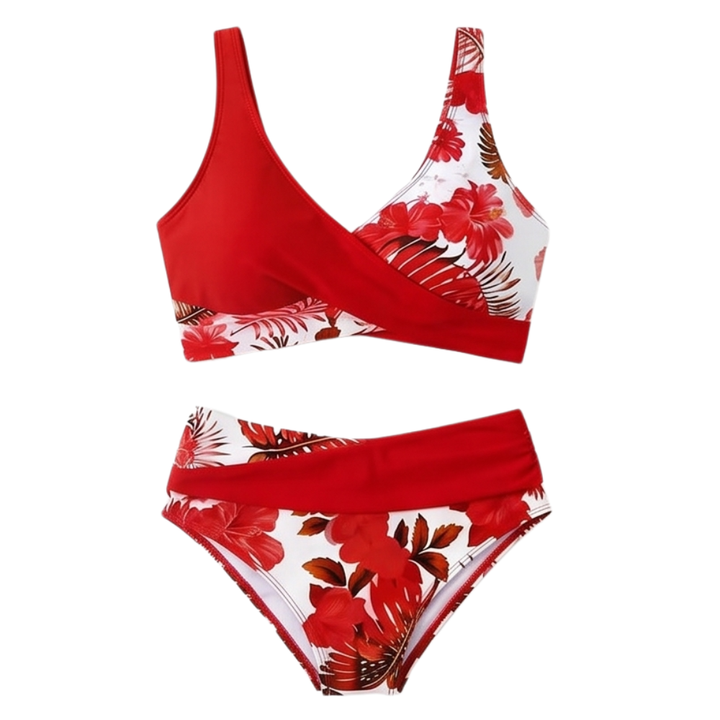 Marivela™ – Tummy-Flattering Wrap Bikini Set
