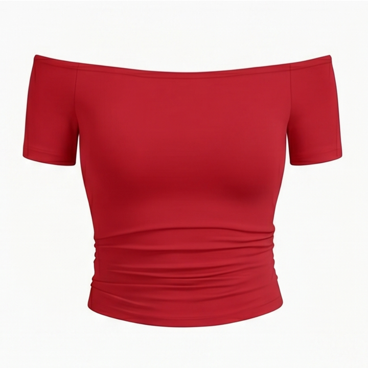 Velora™ – Off-Shoulder Slim Fit Top