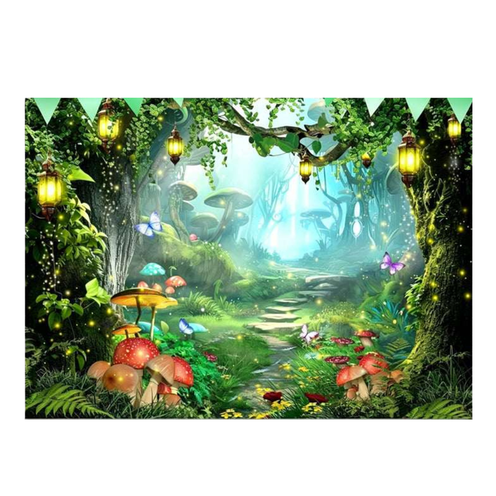 Verdara™ – Lush Garden Backdrop Banner
