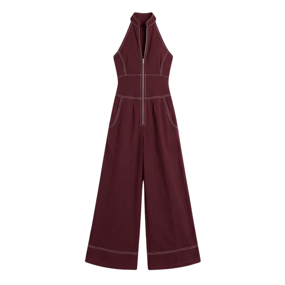 Lunelle™ – Sculpted Halter Jumpsuit