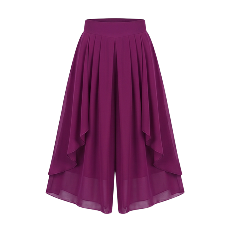 Sevella™ – High-Waist Culottes with Skirt Drape