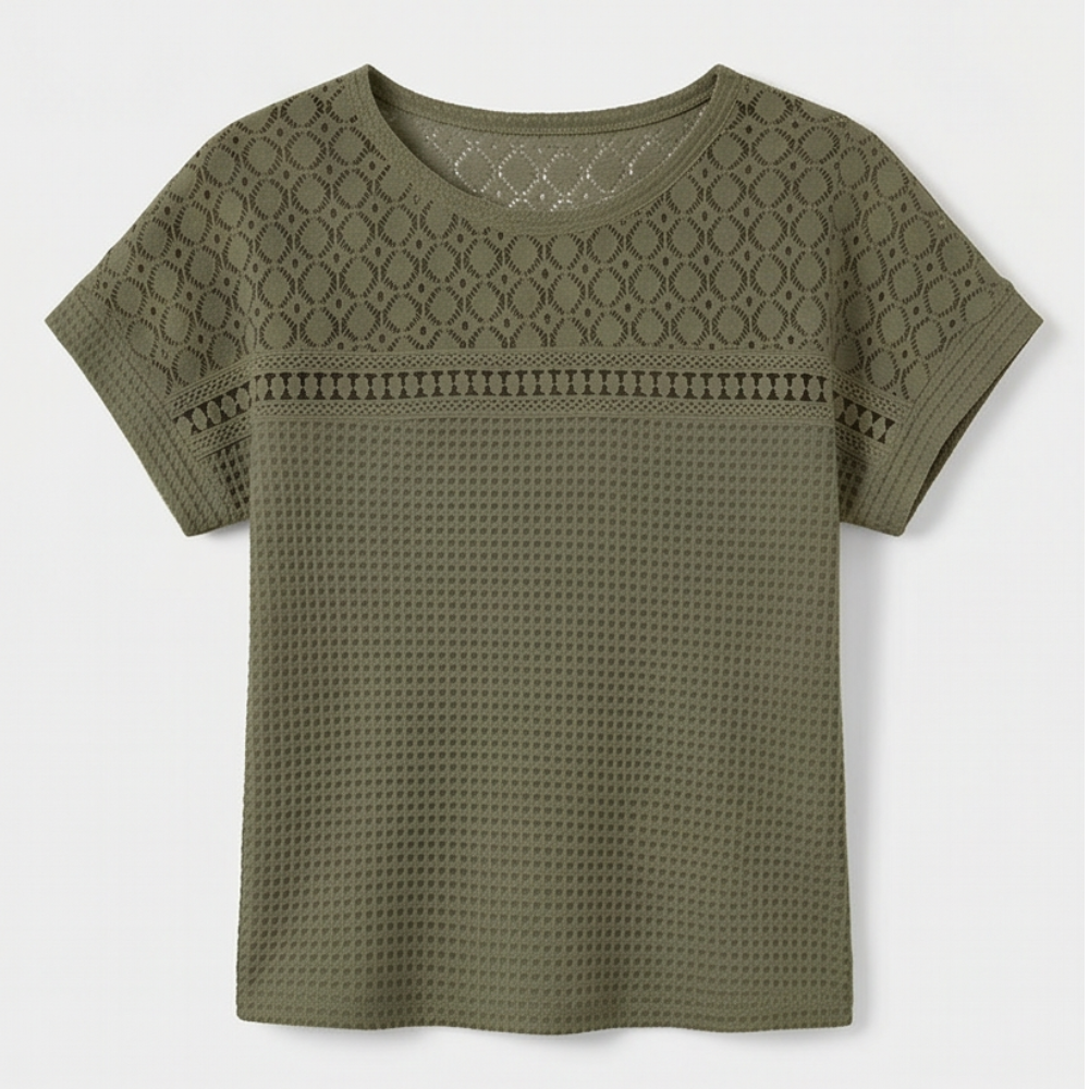 Lunavia™ – Breezy Open-Weave Knit Top