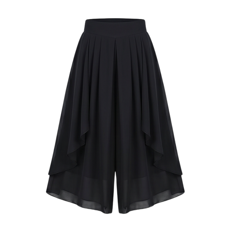 Sevella™ – High-Waist Culottes with Skirt Drape
