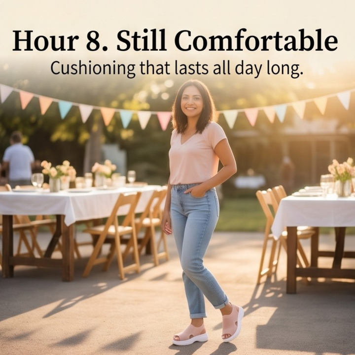 Caluna™ – Cushioned Slip-On Platform Sandals