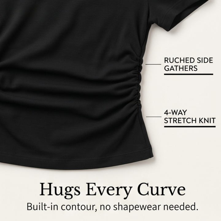 Velora™ – Off-Shoulder Slim Fit Top