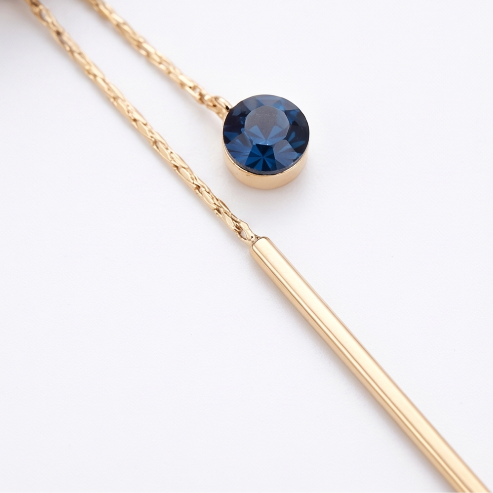 Lunavia™ - Sapphire Drop Earrings for Effortless Elegance