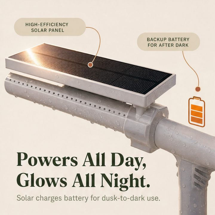 Lumiflow™ – Solar Pool Fountain with RGB Color Lights and Dual Spray