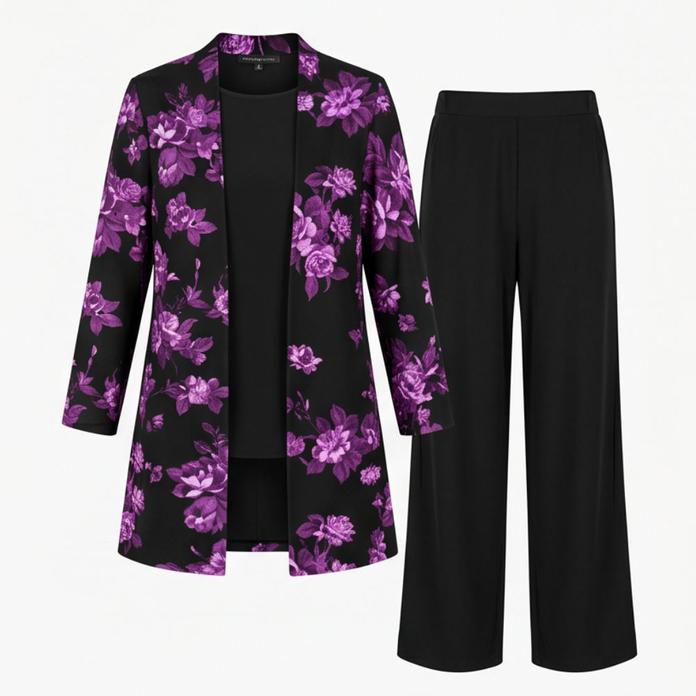 Trielle™ - Elegant 3-Piece Pantsuit Set for Occasions
