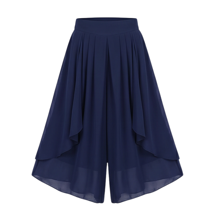 Sevella™ – High-Waist Culottes with Skirt Drape
