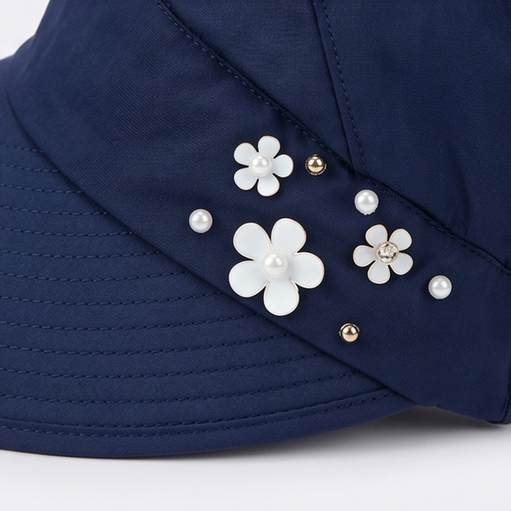 Solwen™ – Wide Brim Sun Visor with Ponytail Opening