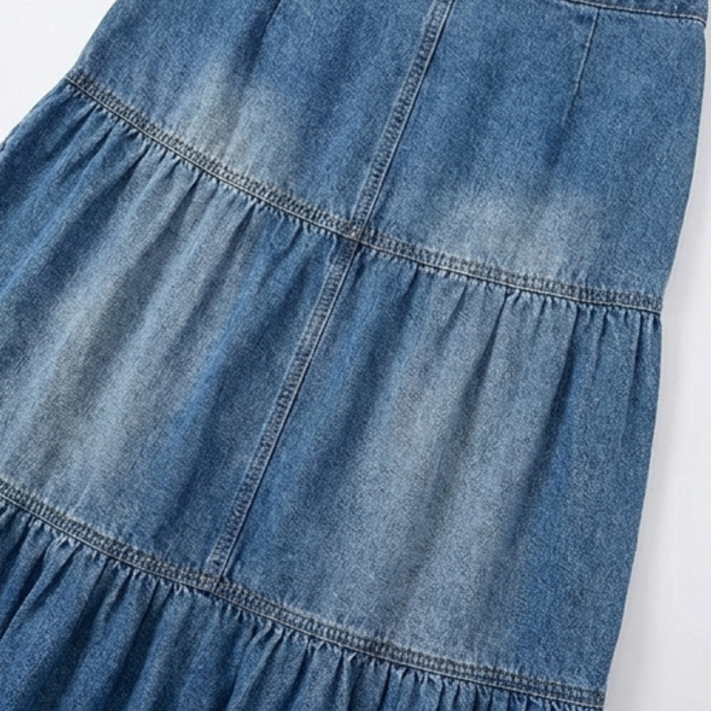 Soléra™ – Soft Button-Front Maxi Skirt