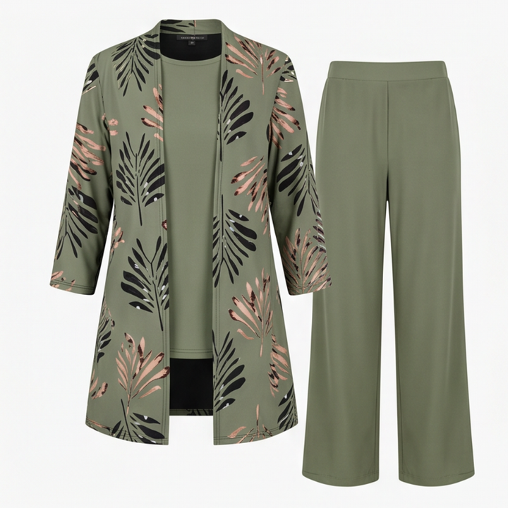 Trielle™ - Elegant 3-Piece Pantsuit Set for Occasions