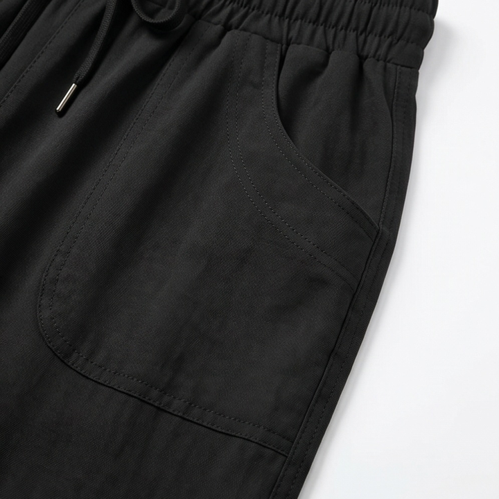 Lounella™ – Soft Cropped Wide-Leg Pants with Pockets