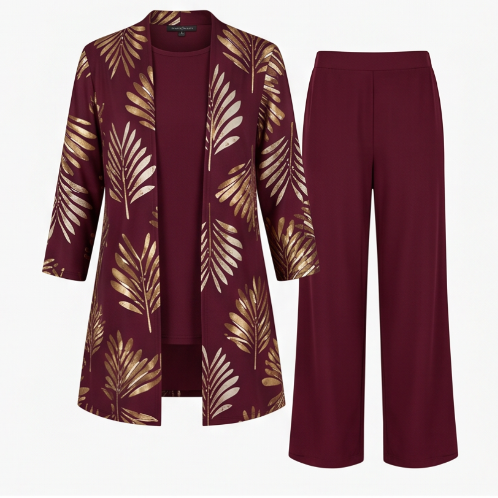 Trielle™ - Elegant 3-Piece Pantsuit Set for Occasions