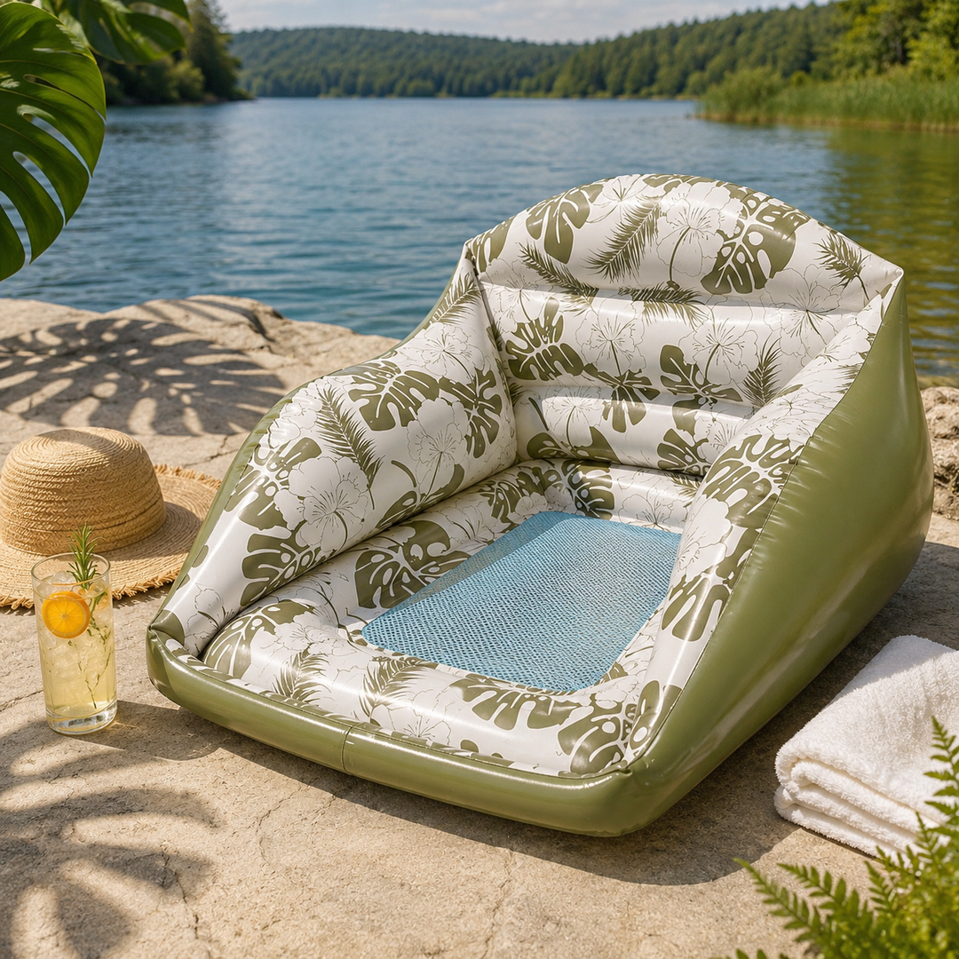 Lounara – U Shaped Inflatable Pool Float Chair with Cooling Mesh Seat