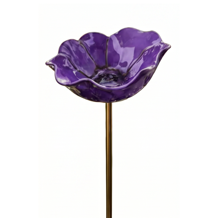 Petalune™ – Handcrafted Flower Bird Bath Garden Stake