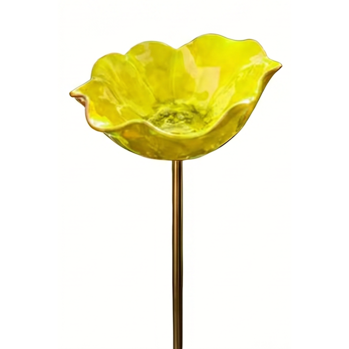 Petalune™ – Handcrafted Flower Bird Bath Garden Stake