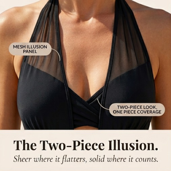 Marella™ – Mesh Illusion Tummy Control Swimsuit