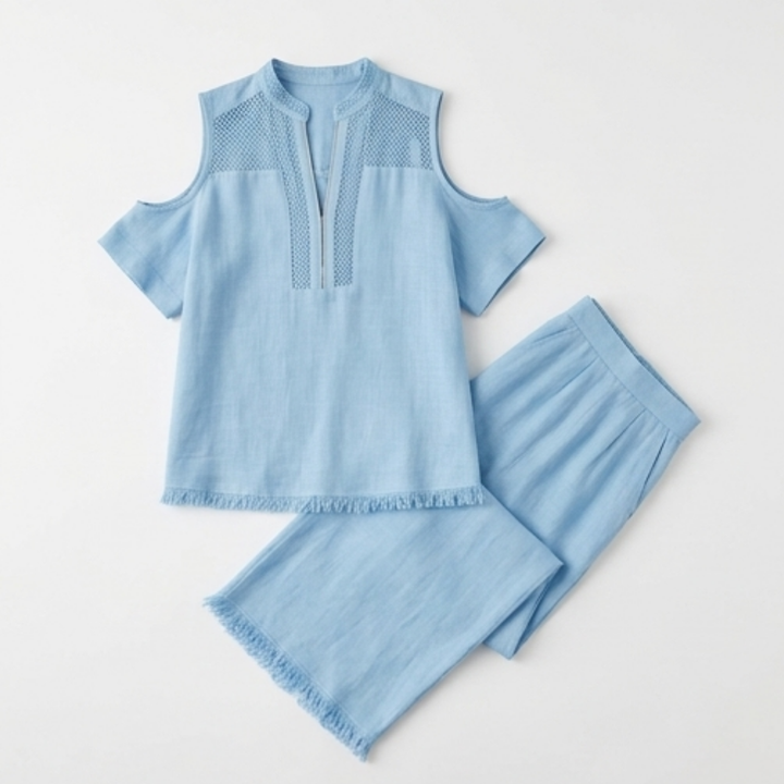 Soléva™ – Crochet Linen Vacation Set