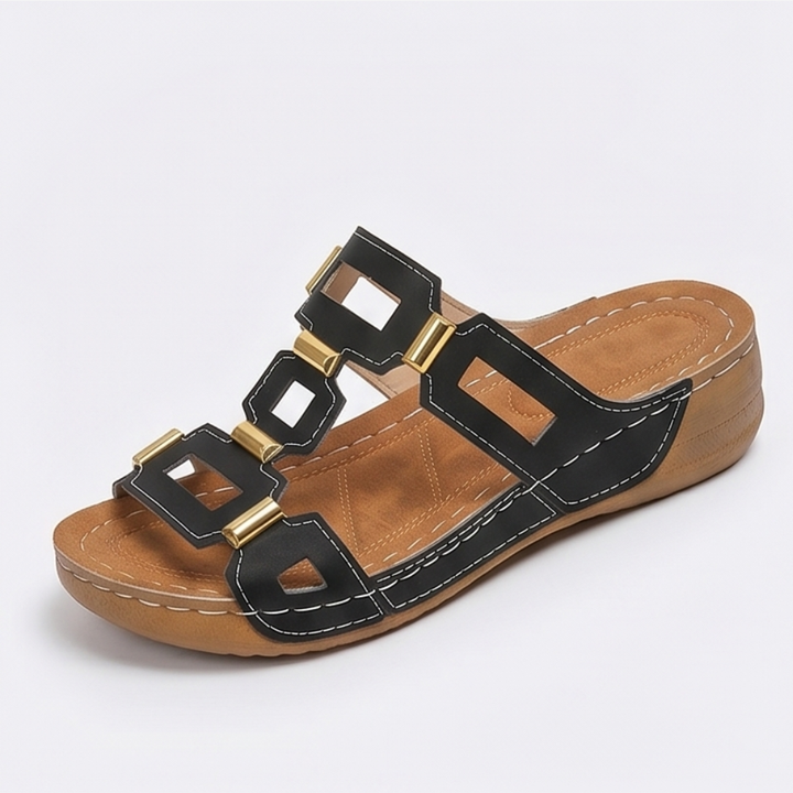 Soleva™ – Cut-Out Platform Sandals