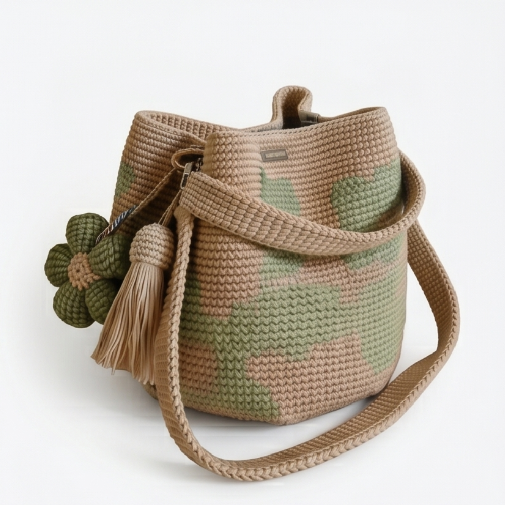 Bloomara™ – Handmade Crochet Flower Tote Bag