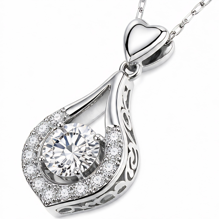 Lunavia™ – Dancing Stone Teardrop Pendant Necklace