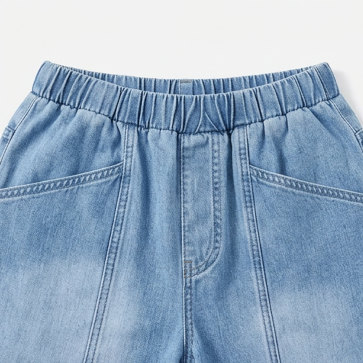 Loméa™ – Relaxed Elastic Waist Denim Trousers