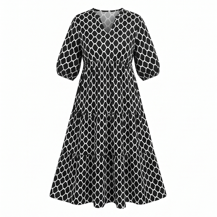 Curvella™ – Boho Maxi Dress with Pockets