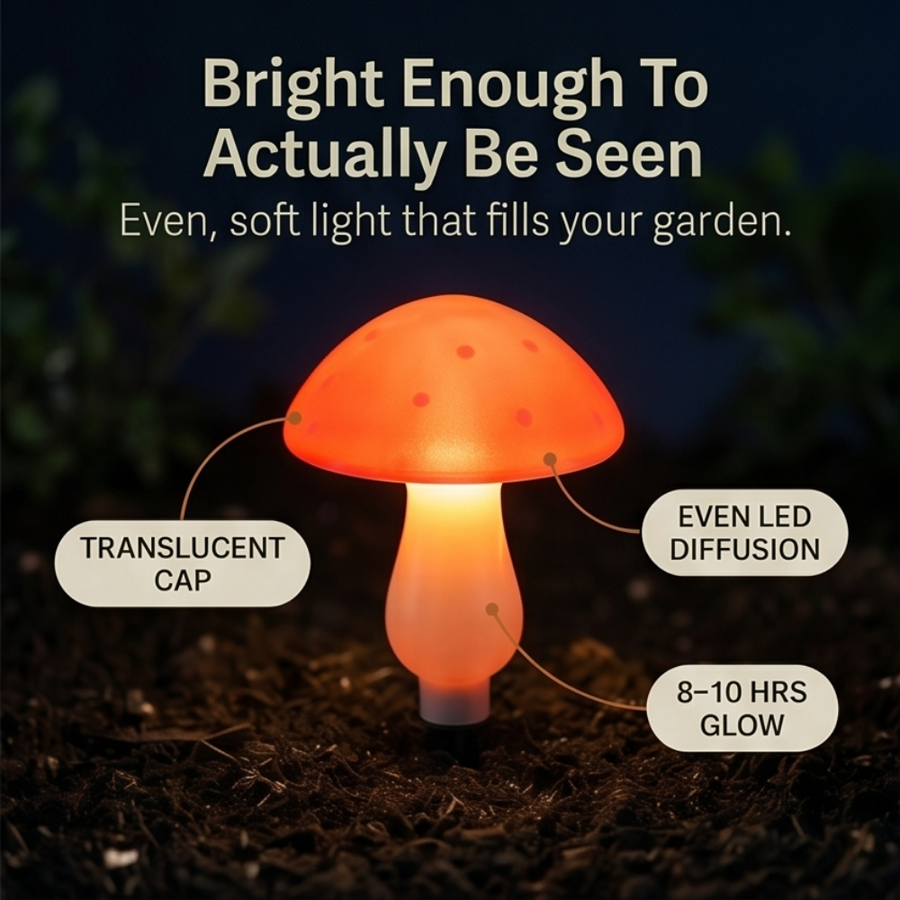 Glowvara™ Solar Mushroom Lights for Magical Garden Paths