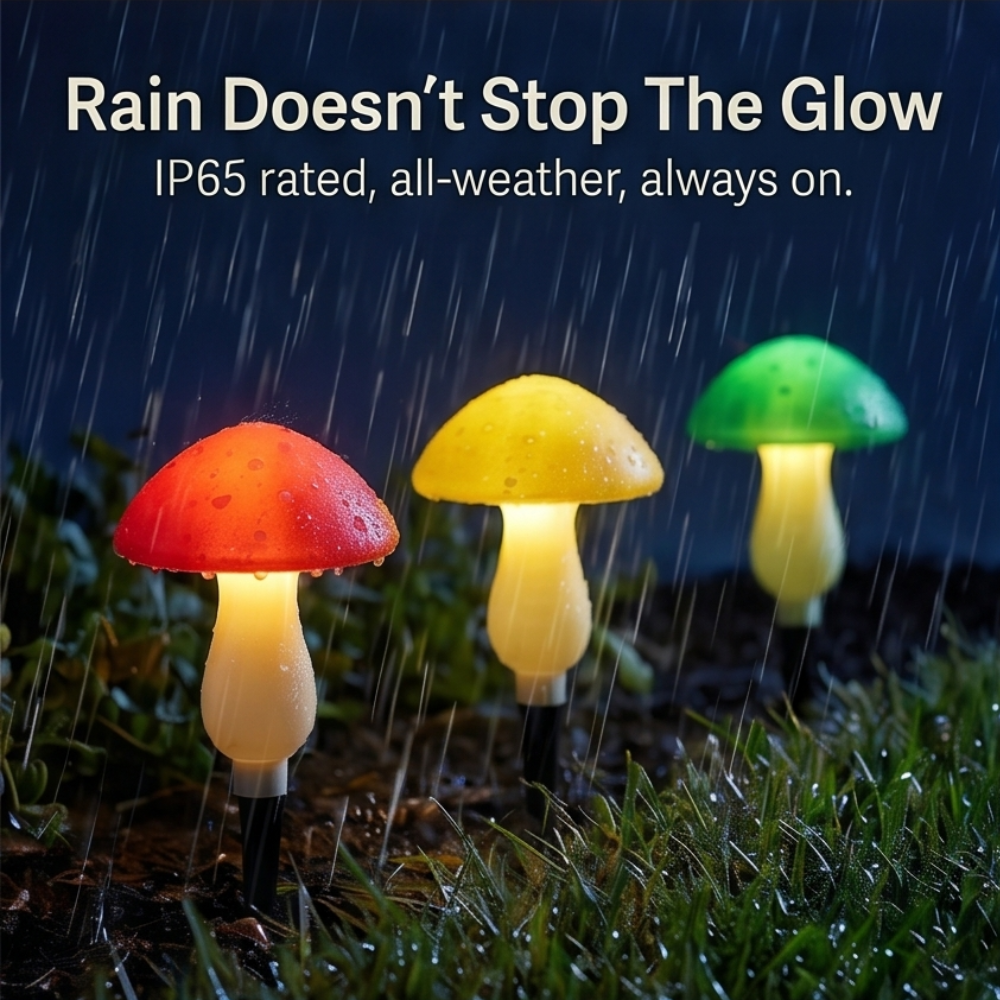 Glowvara™ Solar Mushroom Lights for Magical Garden Paths
