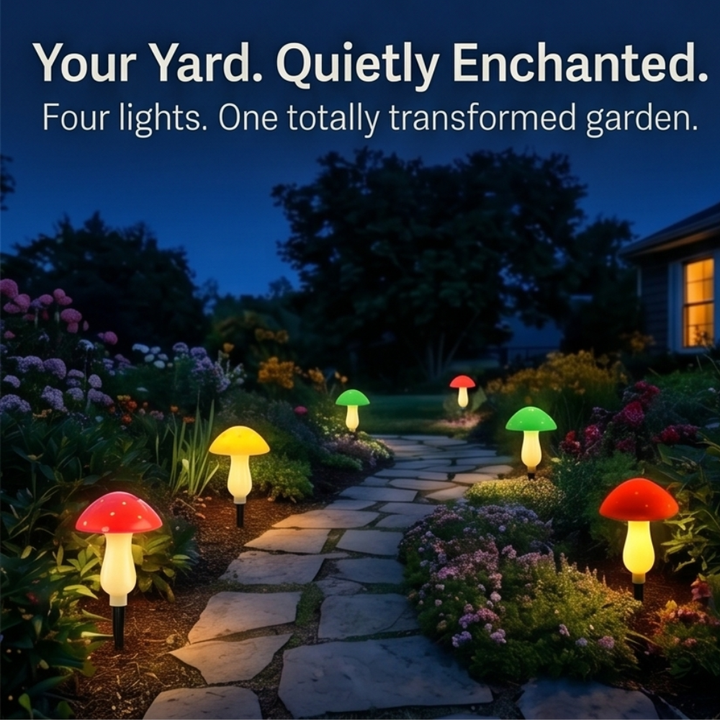 Glowvara™ Solar Mushroom Lights for Magical Garden Paths